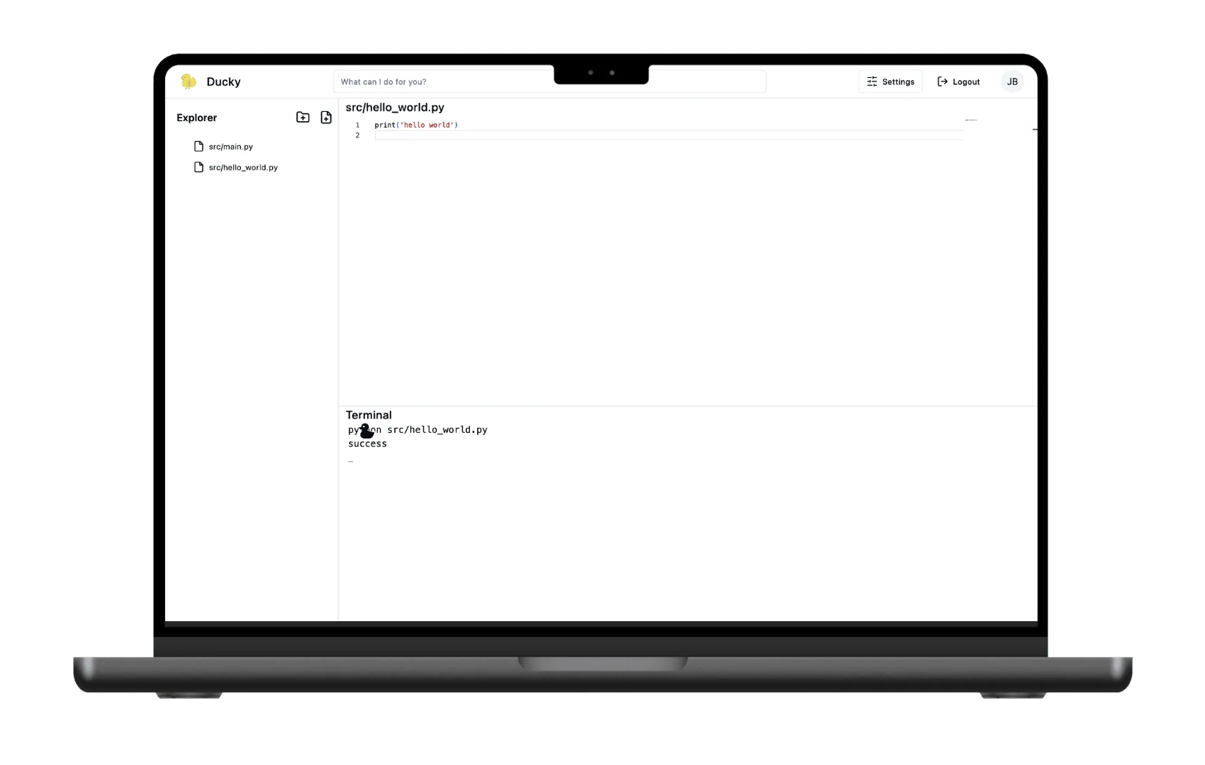 Ducky editor with inline diff suggestions