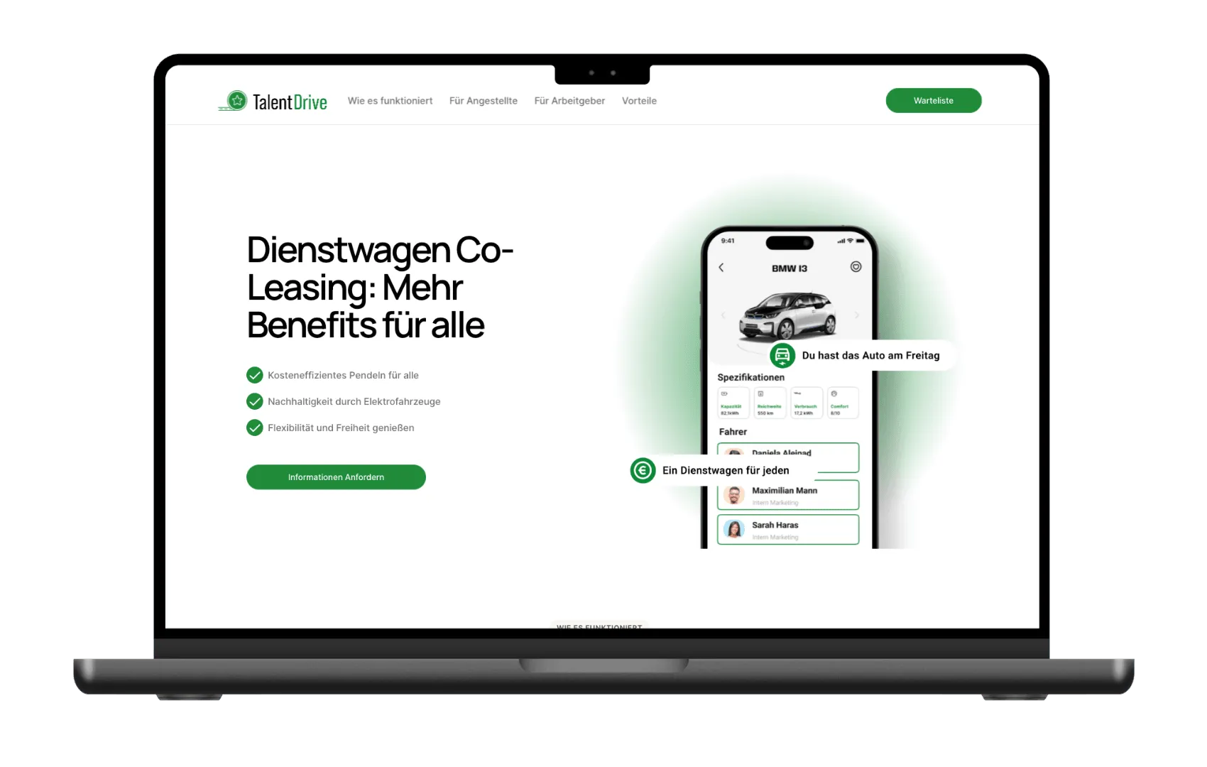 TalentDrive landing page